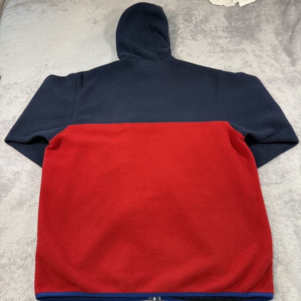 Patagonia Synchilla Snap T Shell Hoodie Blue Red Full Zip Fleece Jacket Large - Picture 5 of 11